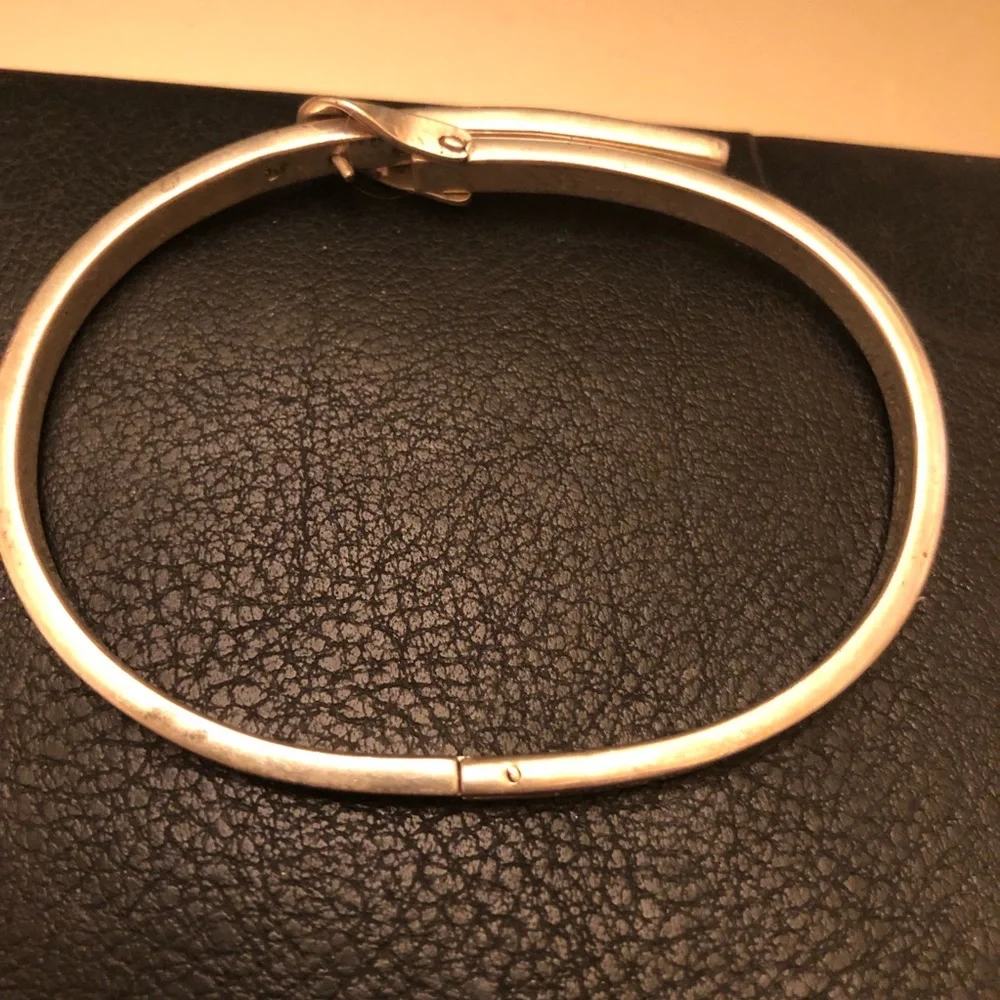 Sterling silver buckle bracelet iconic classic - Picture 5 of 6